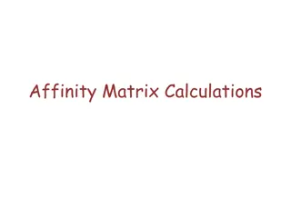 Clustered Affinity Matrix Calculations