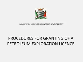 Granting of Petroleum Exploration Licence Procedures