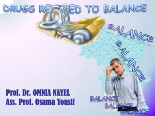 Drugs Related to Balance Disorders