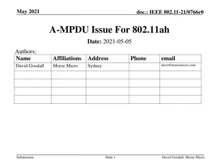 IEEE 802.11ah A-MPDU Originator Processing Changes