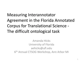 Ontology Annotation in Translational Science: Interannotator Agreement Study