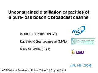 Unconstrained Distillation Capacities of Pure-Loss Bosonic Broadcast Channel Study