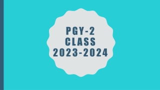 PGY-2 Class 2023-2024