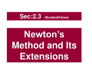 Newton's Method for Root Approximations