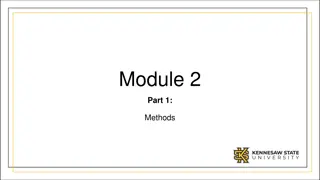 Introduction to Java Methods