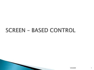 Identifying Characteristics and Abilities of Control Screens