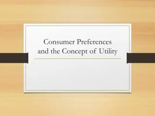 Consumer Preferences for Economic Analysis
