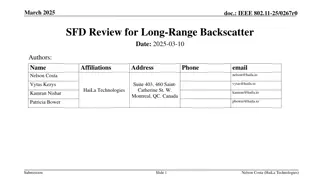 Review of IEEE 802.11-25 Long-Range Backscatter SFD