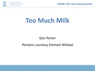 Operating Systems Synchronization Techniques and Challenges