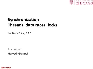 Concurrency: Threads, Data Races, and Locks