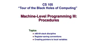 Exploring Machine-Level Programming with x86-64 Procedures and Stack Discipline