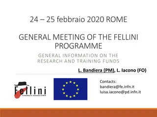 Fellini Programme: General Information on Research and Training Funds