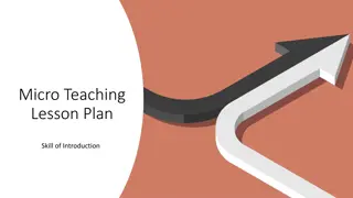 Effective Micro Teaching Lesson Plan for Skill Development