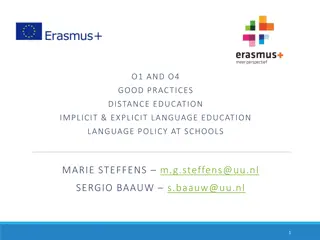 Good Practices and Challenges in Distance Education Language Policy at Schools