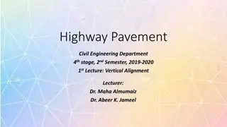 Vertical Alignment in Highway Pavement Design