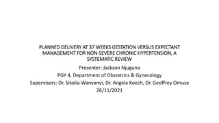 Delivery at 37 Weeks Gestation for Chronic Hypertension
