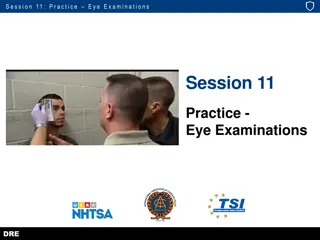 Eye Examination Procedures and Learning Objectives