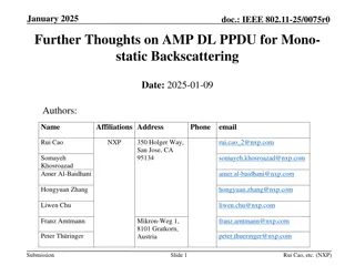 IEEE 802.11-25/0075r0 Further Thoughts on AMP DL PPDU