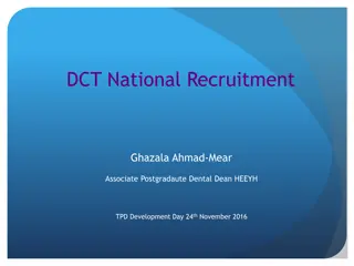 Centralized Dental Core Training Recruitment Process Overview