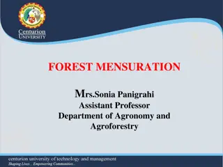 Forest Mensuration: Diameter and Girth Measurements at Breast Height