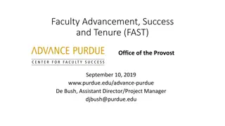 Purdue University Faculty Advancement Initiatives