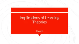 Implications of Learning Theories