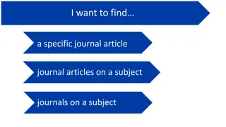 Finding Journal Articles on Work-Life Balance and Gender Equality