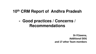 Andhra Pradesh Health Report: Good Practices, Concerns, Recommendations