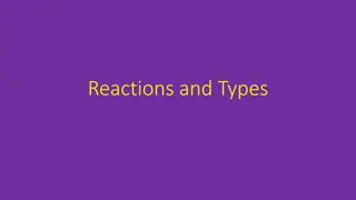 Learn About Chemical Reactions and Types