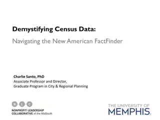Census Data: Navigating the American FactFinder