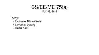Structured Design Methods and Evaluation for Alternatives in CS/EE/ME