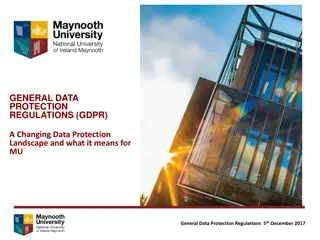 General Data Protection Regulations (GDPR)