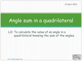 Quadrilateral Interior Angles