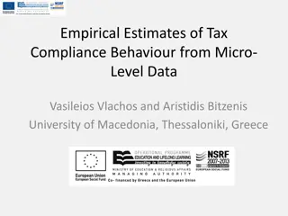 Tax Compliance Behaviour and Small Enterprises Study