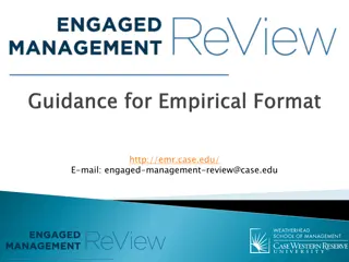 Effective Guidelines for Writing an Empirical Paper for EMR