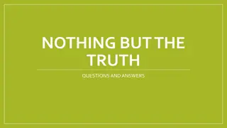 Truth and Reconciliation Through 