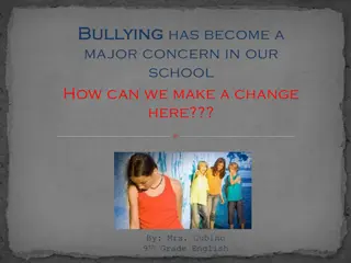 Addressing Bullying: Strategies for Change in Schools