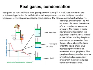 Real Gases and Condensation Phenomena