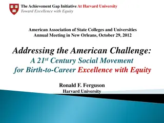 Achieving Excellence with Equity: Addressing Education Disparities