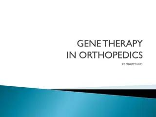 Innovations in Tissue Regeneration and Genetic Therapies