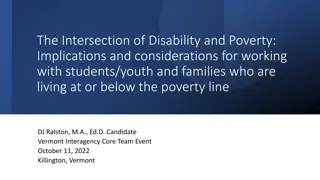 The Intersection of Disability and Poverty: Implications for Students and Families