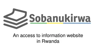 Empower with Sobanukirwa: Access Information Easily in Rwanda