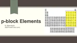 p-Block Elements and Their Characteristics