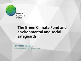 Environmental and Social Safeguards in the Green Climate Fund