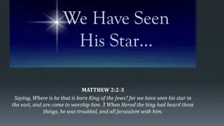 We Have Seen His Star - Biblical Verses and Insights