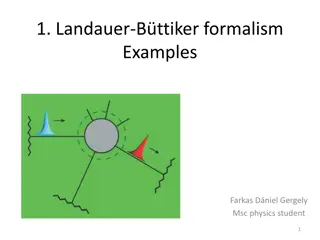 Landauer-Büttiker Formalism Examples in Physics