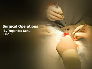 Understanding Surgical Operations and Types of Surgery