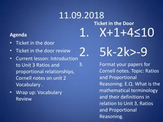 Proportional Relationships and Ratios: Understanding Mathematical Terminology