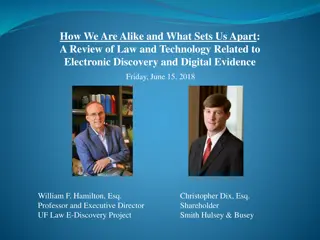 Review of Law and Technology Related to Electronic Discovery and Digital Evidence