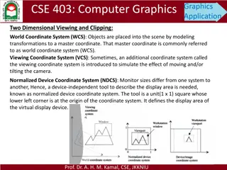 Two-Dimensional Viewing and Clipping in Computer Graphics